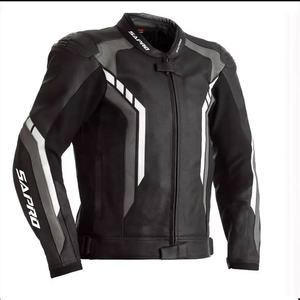 Chaqueta de moto de cuero aprobada por la CE para Hombre | Chaqueta de motorista duradera | Chaqueta de cuero para montar para todas las estaciones - Product Image 3