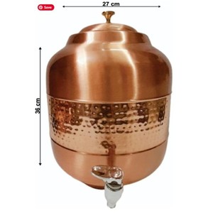 Distributeur d'eau authentique en cuivre pur, écologique, antirouille, style américain, compatible lave-vaisselle, pour la maison - Product Image 6