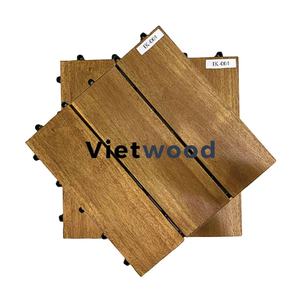 Baldosas de Madera de Acacia de Vietnam para Exteriores, Impermeables, Antideslizantes, Tablas Encajables con Garantía de 5 Años - Product Image 3