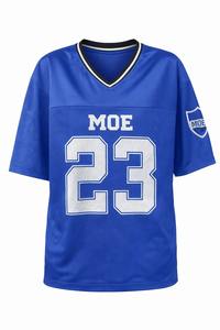 Jersey de Fútbol Americano Personalizado para Mujer, Estilo Urbano, Talla Grande, Cuello en V, Tejido Grueso de 260 g/m², Malla Personalizada, 100% Poliéster, Corte Cuadrado - Product Image 2