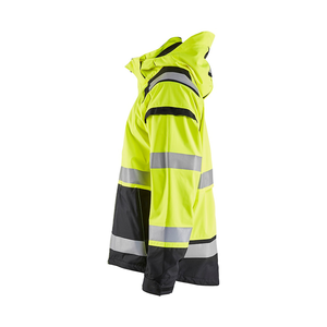 High Visibility <b>Men's</b> Winter Quilted <b>Jacket</b> Hi Vis Construction Security Safety Wear Reflective Tape Quick Dry Breathable - Product Image 2