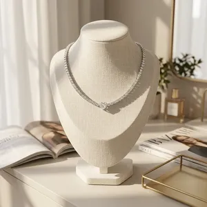 Collier cœur en diamant de culture, chaîne tennis, pierre centrale étincelante, bijoux élégants et raffinés, cadeau pour elle - Product Image 3