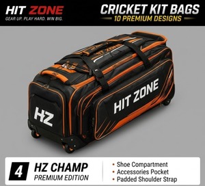 กระเป๋าใส่ชุดคริกเก็ต HIT ZONE 1000D ความจุขนาดใหญ่ กันน้ำ ทนทาน กระเป๋าเป้สะพายหลังสำหรับกีฬา พร้อมช่องใส่รองเท้า รับทำโลโก้ตามสั่ง ขายส่ง - Product Image 3