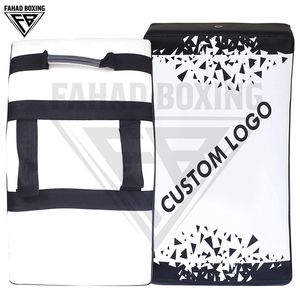 Escudo de Boxeo de PVC de Primera Calidad, Duradero, con Asas Reforzadas, Color Blanco y Negro, para Entrenamiento de Artes Marciales - Product Image 6