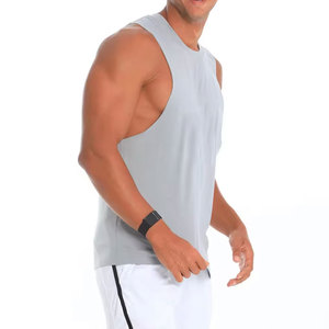 Débardeur sans manches pour homme Econex Sports, col rond, couleur unie, tricoté, respirant, séchage rapide, vêtements de sport décontractés, 100% polyester, 160g - Product Image 4