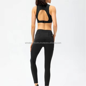 Conjunto de Yoga de Dos Piezas para Mujer 2025: Leggings Transpirables de Cintura Media con Logotipo y Diseño Recortado para Entrenamiento - Product Image 6