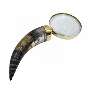 Chất lượng cao Brass Horn <span class=keywords><strong>Magnifying</strong></span> Glass với sừng trâu <span class=keywords><strong>x</strong></span>ử lý cho cuốn sách và báo Reading trang trí <span class=keywords><strong>Magnifying</strong></span> <span class=keywords><strong>lens</strong></span> - Product Image 3