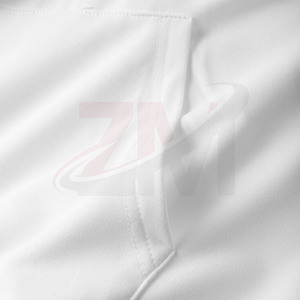 Sweat-shirts réfléchissants blancs unis avec motifs pour hommes, impression de logo personnalisée, sweat-shirt-couverture universel, commande en gros - Product Image 4