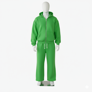 Custom <b>Men</b> Fleece Hoodie Jogger Set 100% Cotton Solid <b>Pullover</b> Tracksuit High Quality Winter Wear - Product Image 3