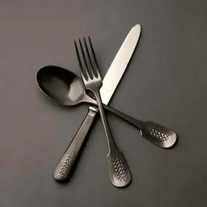 Ensemble de couverts en métal de qualité supérieure pour dîner en famille, cuisine, hôtel, restauration, matériau de qualité alimentaire durable - Product Image 2