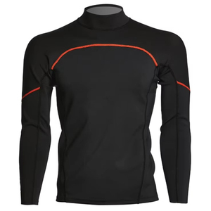 Camiseta de compresión Elite para hombre, personalizada OEM, de poliéster transpirable de secado rápido, para natación, surf y gimnasio. - Product Image 2
