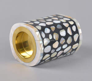 Portavelas Artesanal Ecológico de Madera, Decoración de Mesa para Bodas y Navidad, Colección India, Diseño Elevado, Gran Venta - Product Image 6