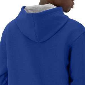 Sweat-shirt décontracté à capuche en coton épais, coupe épaules tombantes, en tissu éponge, imprimé abstrait, toutes saisons, vente en gros - Product Image 3