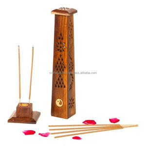 Bohemian Bliss brûleur d'encens en bois d'agar artisanal avec parfum de rose et de thé pour la décoration intérieure et le parfum-Vente de gros - Product Image 2