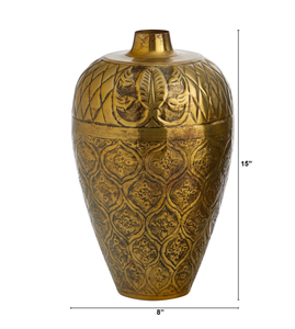 Wholesale Rates 2026 Golden Coastal Modern Metal Flower Vase High End Luxury Eco-Friendly <b>Tabletop</b> Christmas Center - Product Image 5