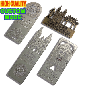 Marcapáginas de Metal Personalizado, Recuerdo Arquitectónico, Marcapáginas de Acero Inoxidable Cortado con Láser para Regalo de Viaje, Artículos Religiosos de Iglesia - Product Image 2