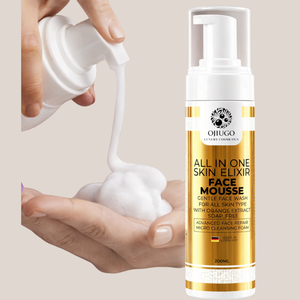 Espuma Facial OJIUGO 200ML, Limpiador Facial Suave para Todo Tipo de Piel, Sin Jabón, con Extracto de Naranja - Product Image 1