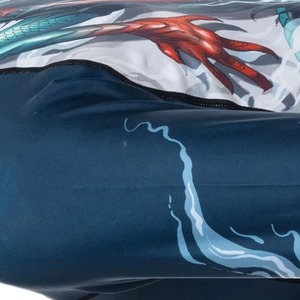 Rashguard personnalisé de haute qualité, respirant, antibactérien, à séchage rapide, imprimé, manches longues, pour hommes adultes, 100% polyester - Product Image 3