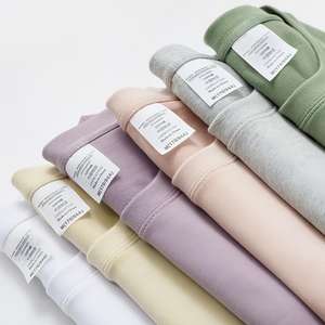 T-shirts blancs surdimensionnés pour hommes, personnalisables, épais, 100% coton biologique Supima Pima, vierges, de qualité supérieure, à épaules tombantes, avec logo - Product Image 3