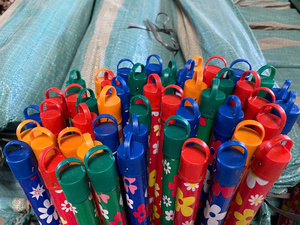 Manche à balai en bois simple et durable, best-seller, avec revêtement PVC floral, pour outil de nettoyage, longueur 120 cm, rétrécissable. - Product Image 6