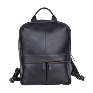 Sac à dos pour ordinateur portable en cuir de vache de luxe, fabrication directe d'usine, designer personnalisé, grand sac d'affaires pour le bureau, sacs d'école, prix de gros en Inde - Product Image 1