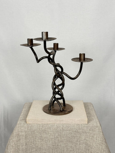 Durable And Light Weight Handcrafted Decorative Iron <b>Candle</b> Holder Stand with Modern Design for Home, Hotel and Restaurant - Product Image 2