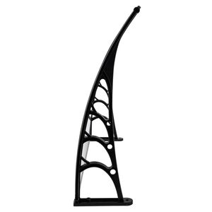Auvent de protection solaire pour portes et fenêtres 100x80cm Blanc/Noir Installation facile - Product Image 4