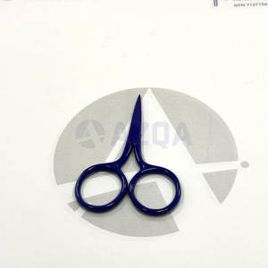 Tijeras de Bordado Mini de Acero Inoxidable con Recubrimiento de Color Azul Real Intenso, Tijeras de Costura con Punta Fina y Afilada, Herramienta para Manualidades - Product Image 4