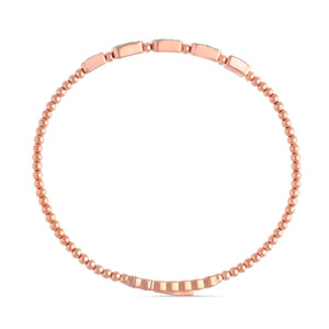 Beaded Station Multi-Cluster Diamond <b>Bangle</b> <b>Bracelet</b> - Product Image 3