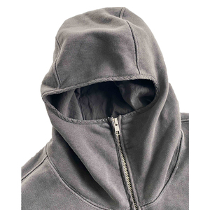 Custom Printing Logo Heavyweight High Quality Cotton Zipper Hoodies Regular Fit Streetwear Custom Logo Men's Hoodies&Sweatshirt - Product Image 4