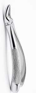 Forceps d'extraction dentaire manuels ergonomiques pour incisives supérieures et canines, à bec étroit fendu, poignée texturée, en acier inoxydable - Product Image 2
