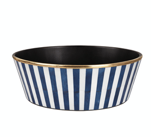 Tazón de Servir Moderno a Rayas de Resina Pulida Hecho a Mano, Ecológico, Apto para Lavavajillas, Personalizable - Product Image 2