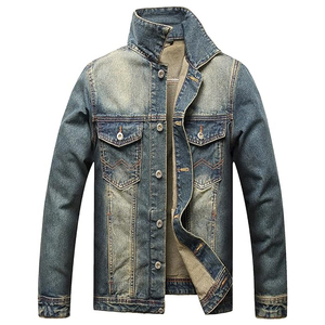 Spring Autumn Men Denim Jackets Casual Solid Color Single Breasted <b>Jeans</b> Jacket Men Slim Fit Cotton Outwear Jacket For Men - Product Image 3