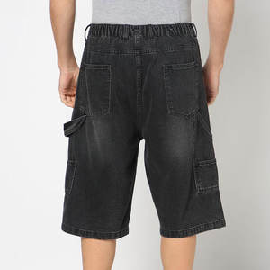 กางเกงยีนส์ขาสั้นผู้ชายสไตล์ลำลองสีน้ำเงินคลาสสิก ใส่สบายทุกวัน ทรงเข้ารูปทันสมัย เหมาะกับการสวมใส่แนวสตรีทในช่วงฤดูร้อน - Product Image 3