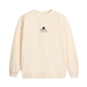 Sweat-shirt à col rond pour homme, marron, 100% coton/polyester/polaire, coupe classique, couleur unie, pull décontracté, imprimé sur le devant, hiver - Product Image 4