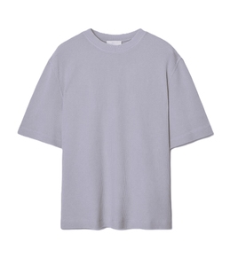 T-shirt à manches courtes en coton côtelé pour homme, col rond, respirant, vêtements décontractés pour homme, logo personnalisé - Product Image 2