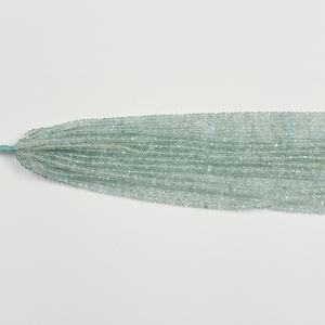 3mm Aigue-marine naturelle à facettes perles rondelle pour la fabrication de bijoux en gros Fabricant de perles de pierres précieuses de qualité supérieure - Product Image 2