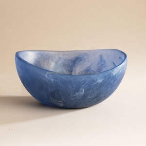 High Quality Customized Handcrafted High-Polished Resin <b>Bowl</b> Horn Kitchenware Serving <b>Soup</b> <b>Bowl</b> Carved Technique - Product Image 2