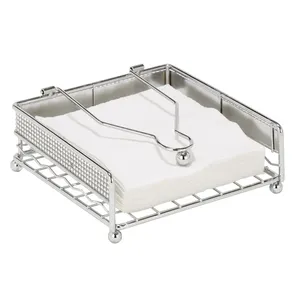 Porta Servilletas Metálico Hecho a Mano de Primera Calidad, Organizador de Servilletas de Mesa de Comedor Minimalista Escandinavo, Lujoso y Moderno para Restaurante, Hotel y Hogar - Product Image 1