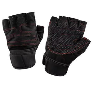 Guantes de Gimnasio de Medio Dedo en Cuero PU Original, Nuevo Diseño Unisex para Fitness, Ejercicio y Levantamiento de Pesas, Personalizados para Ciclismo - Product Image 1