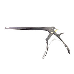 Perforadora de hueso de acero inoxidable de alta calidad Kerrison Rongeur 90 grados corte hacia arriba 140mm longitud 4mm mandíbula 5,12 ancho no estéril - Product Image 1