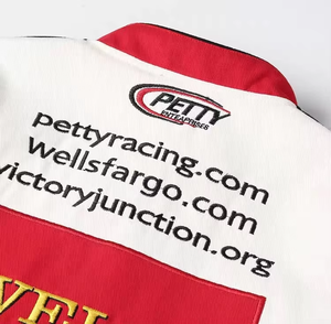 Veste de course brodée en coton 100% personnalisée, OEM ODM, streetwear, veste bomber graphique pour hommes et femmes, vestes de course - Product Image 4