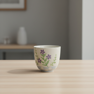 Taza de Té de Gres de Primera Calidad 3460938-0.12 con Estampado de Flores en Toda la Superficie - Product Image 1