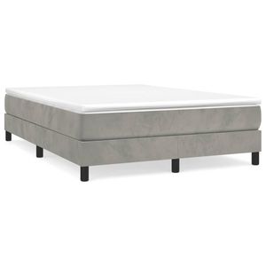 Cadre de lit rembourré gris clair - Product Image 2