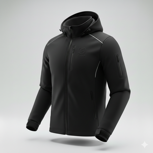 Veste imperméable pour homme, coupe ajustée, coupe-vent, respirante, légère, pour la randonnée, le trekking, les voyages, durable - Product Image 2