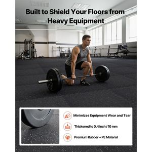 Juego de 24 Tapetes de Espuma EVA de Alta Densidad para Ejercicio, 24 x 24 x 0.4, Protección para Pisos, Tapetes de Goma Encajables, Suaves, para Fitness - Product Image 2