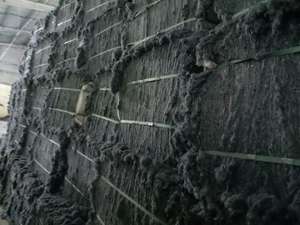 Residuos de mezclilla reciclados de fibra de mezclilla de mala calidad de algodón 100% de Blue Jeans Proceso innovador de tela a fibra _ Sra. Min - Product Image 4