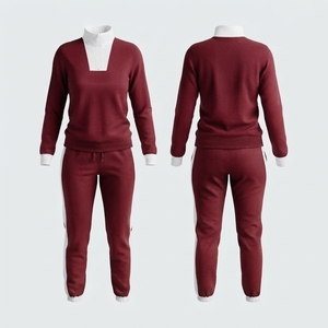 Ensemble de survêtement pour femme, couleurs unies, pantalon à cordon, style streetwear, léger, séchage rapide, logo personnalisé, fabricant de premier plan - Product Image 5