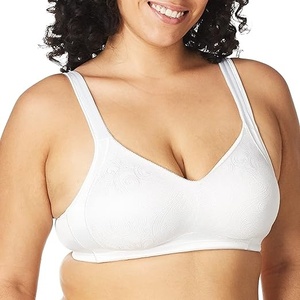 Sujetador deportivo sin aros para mujer, copa completa, talla grande, con tirantes ajustables de punto, sin costuras, espalda en U, transpirable para todas las estaciones - Product Image 4