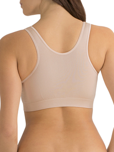 Seamless Wire-Free Bra Women's Half Cup Knitted Sports Bra Adjustable Straps Solid Color Everyday Wear All Seasons - Product Image 5